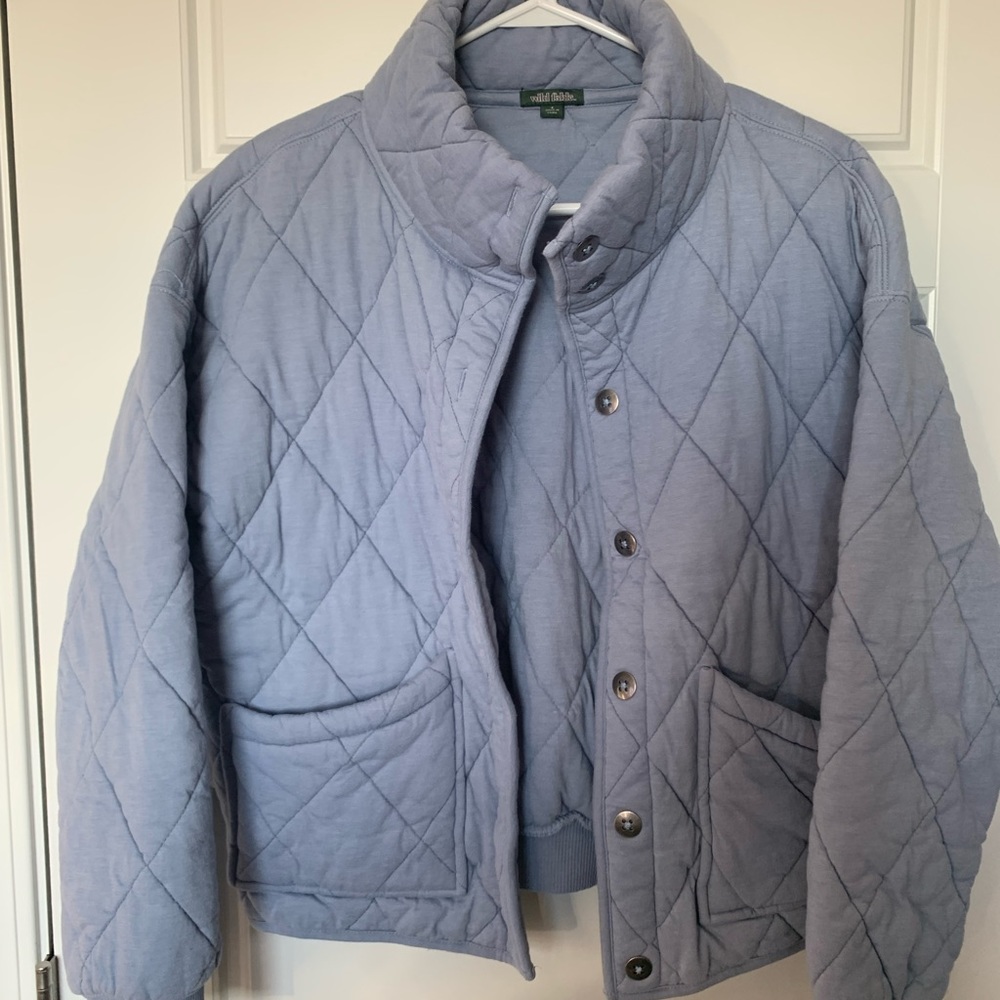 Wild Fable Blue Quilted Jacket